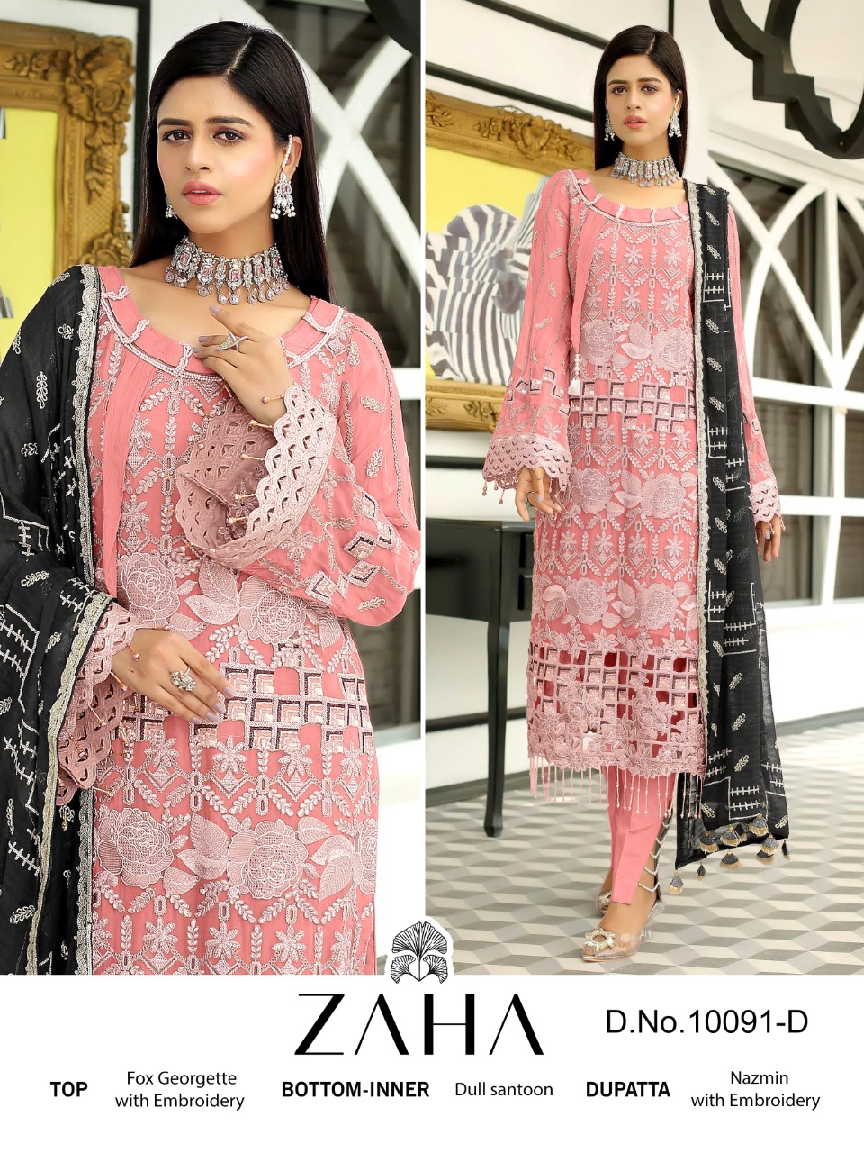 ZAHA 10091 D MARYAM VOL 2 PAKISTANI SUITS IN INDIA