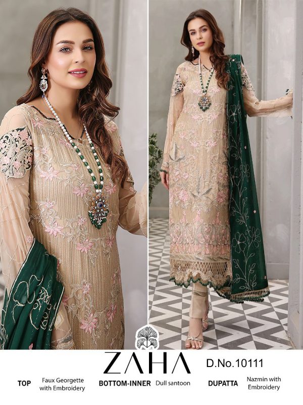 ZAHA 10111 PAKISTANI SUITS MANUFACTURER IN INDIA