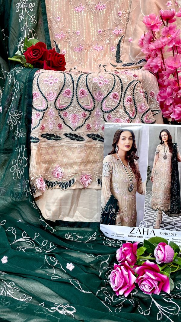 ZAHA 10111 PAKISTANI SUITS MANUFACTURER IN INDIA