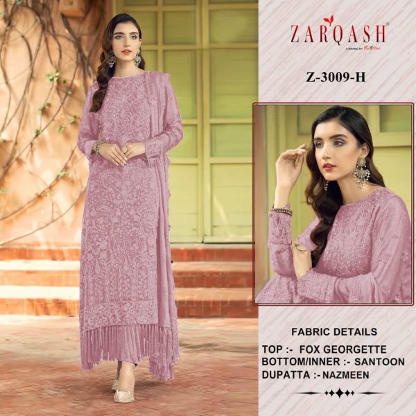 ZARQASH Z 3009 H PAKISTANI SUITS MANUFACTURER