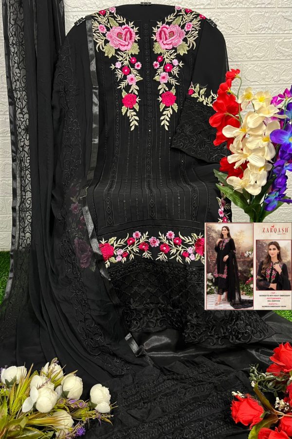 ZARQASH Z 3025 B PAKISTANI SUITS IN INDIA