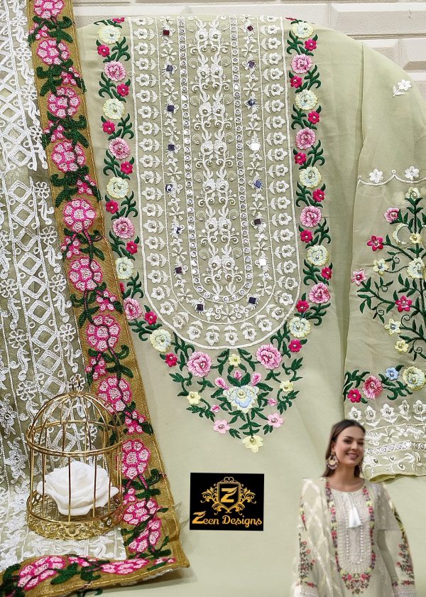 ZEEN DESIGNS ZD 118 PAKISTANI SUITS MANUFACTURER