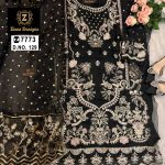ZIAAZ 7773 NOOR BLACK PAKISTANI SUITS IN INDIA
