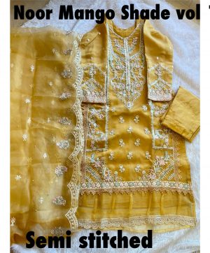 ZIAAZ DESIGNS NOOR MANGO SHADE VOL 1 PAKISTANI SUITS