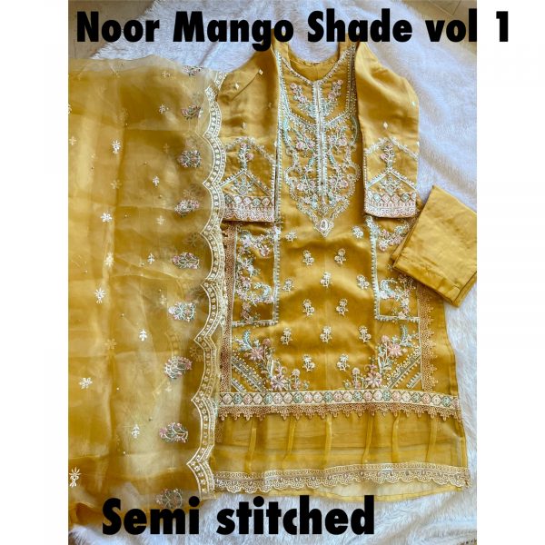 ZIAAZ DESIGNS NOOR MANGO SHADE VOL 1 PAKISTANI SUITS