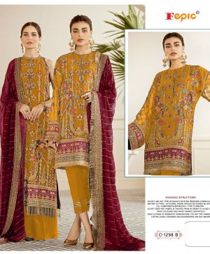 FEPIC 1298 B PAKISTANI SUITS WHOLESALER