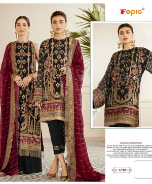 FEPIC 1298 C PAKISTANI SUITS WHOLESALER