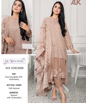 AL KHUSHBU ALK 4006 MISTY VOL 6 PAKISTANI SUITS