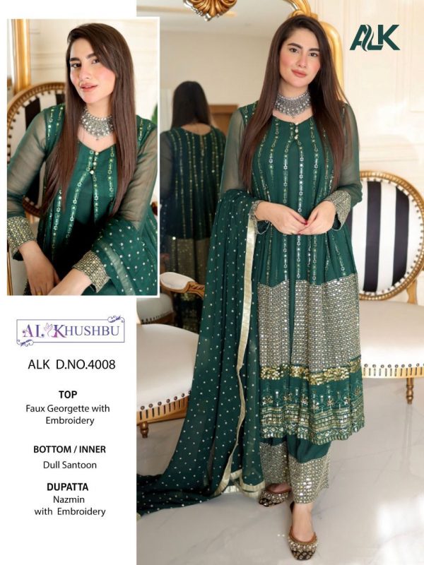 AL KHUSHBU ALK 4008 QUEEN VOL 1 PAKISTANI SUITS