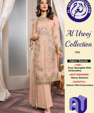 AL UROOJ 1701 PAKISTANI SUITS MANUFACTURER