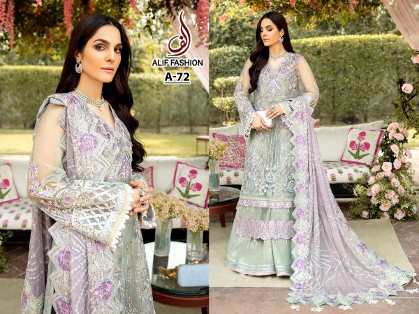 ALIF FASHION A 72 PAKISTANI SALWAR KAMEEZ