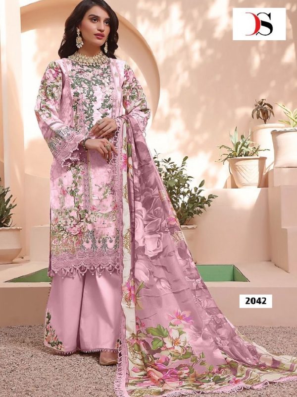 DEEPSY SUITS 2042 QUEENS COURT 3 PAKISTANI SUITS