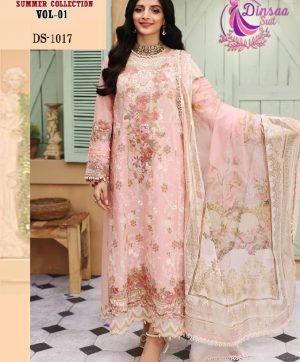 DINSAA SUIT DS 1017 ELAF VOL 01 PAKISTANI SUITS