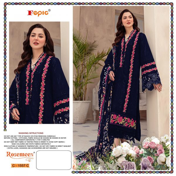 FEPIC 1557 C ROSEMEEN PAKISTANI SUITS ONLINE