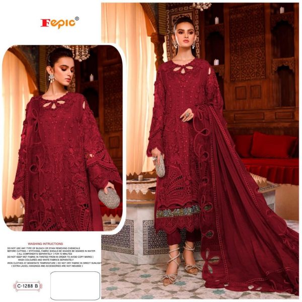 FEPIC C 1288 B ROSEMEEN PAKISTANI SUITS IN INDIA