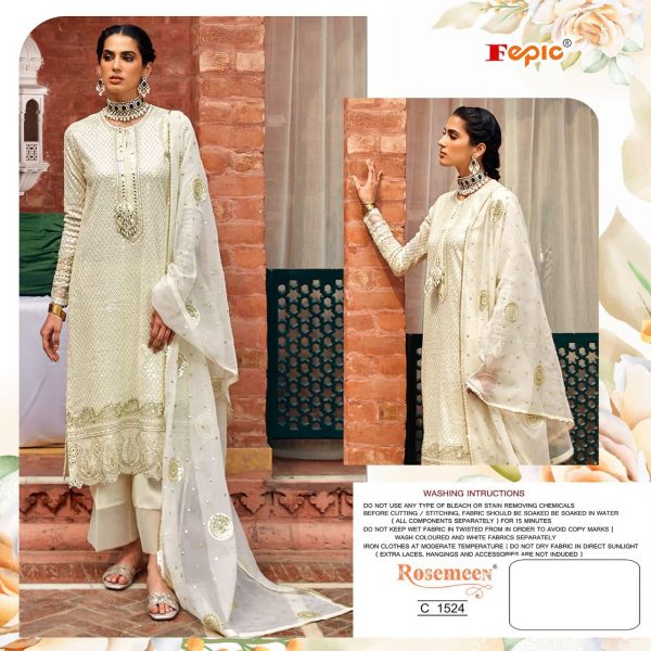 FEPIC C 1524 ROSEMEEN PAKISTANI SUITS IN INDIA