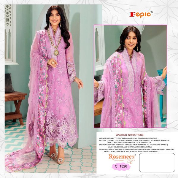 FEPIC C 1526 ROSEMEEN PAKISTANI SUITS IN INDIA