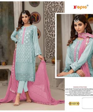 FEPIC D 5227 A ROSEMEEN PAKISTANI SUITS IN INDIA