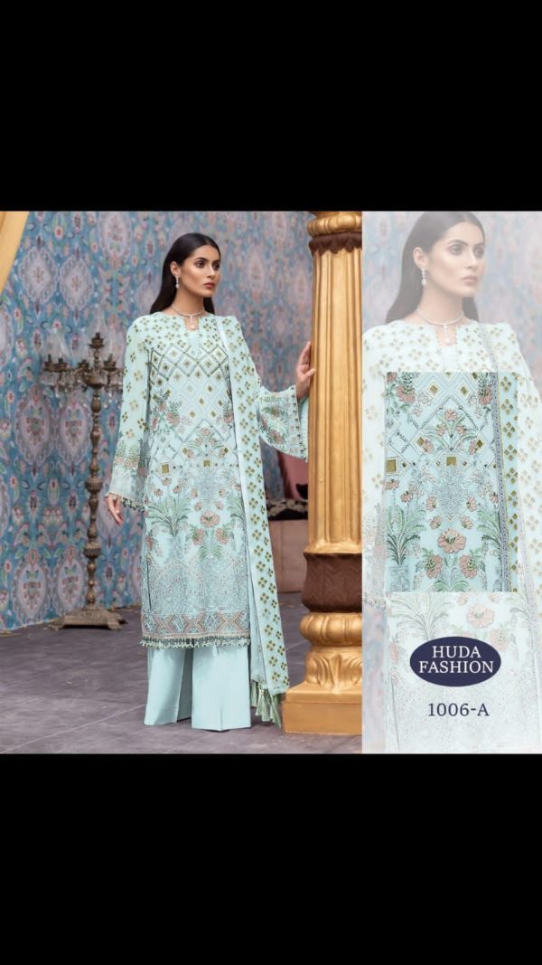 HUDA FASHION 1006 A PAKISTANI SUITS WHOLESALER