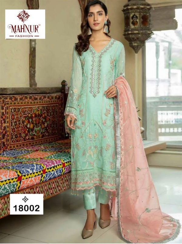 MAHNUR FASHION 18002 VOL 18 PAKISTANI SUITS