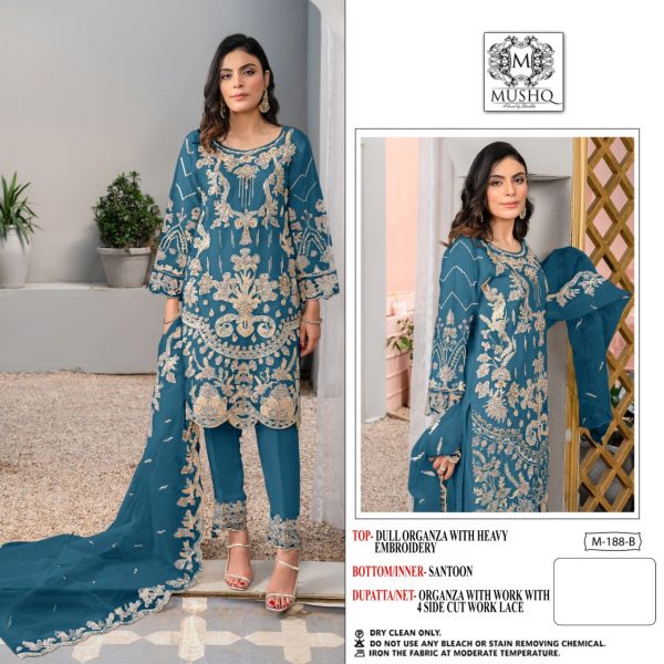 MUSHQ M 188 B PAKISTANI SUITS BY SHRADDHA DESIGNER