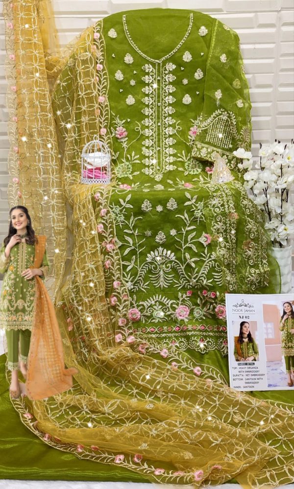 NOOR JAHAN NJ 02 PAKISTANI SUITS MANUFACTURER