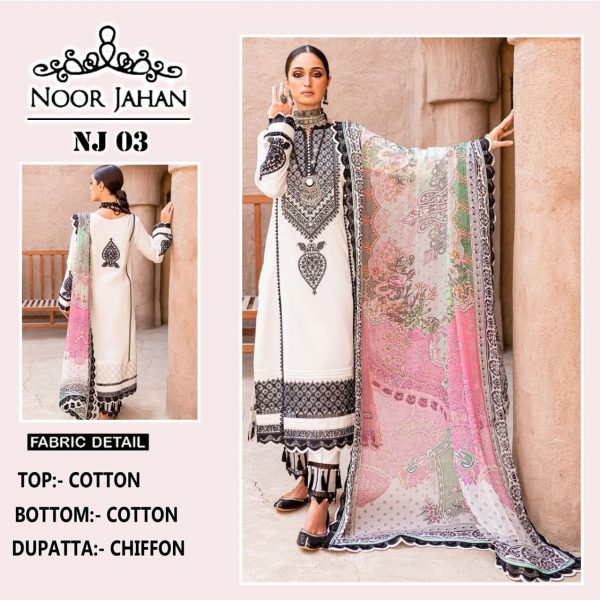 NOOR JAHAN NJ 03 PAKISTANI SUITS IN INDIA