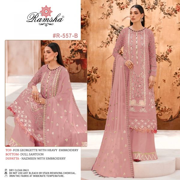 RAMSHA FASHION R 557 B PAKISTANI SUITS IN INDIA