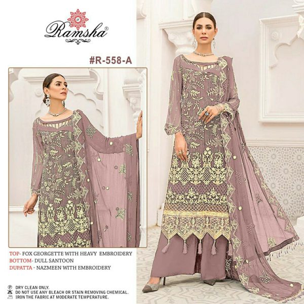 RAMSHA FASHION R 558 A PAKISTANI SUITS IN INDIA