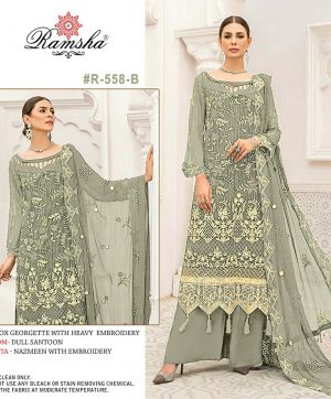 RAMSHA FASHION R 558 B PAKISTANI SUITS IN INDIA