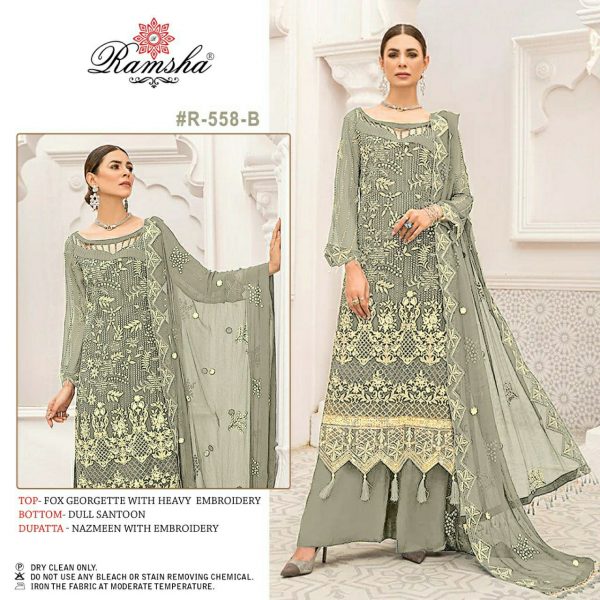 RAMSHA FASHION R 558 B PAKISTANI SUITS IN INDIA