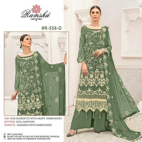 RAMSHA FASHION R 558 D PAKISTANI SUITS IN INDIA