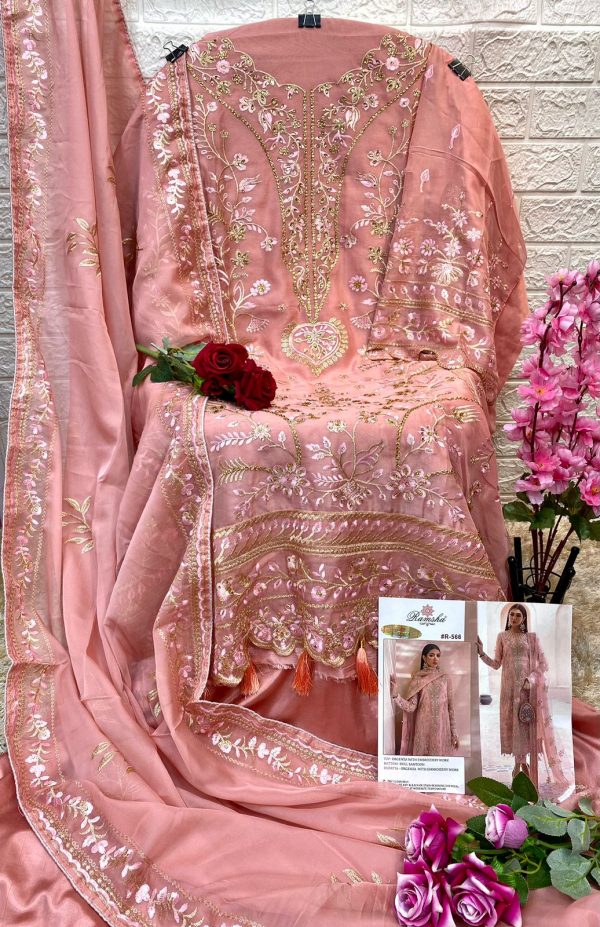 RAMSHA FASHION R 566 PAKISTANI SUITS IN INDIA