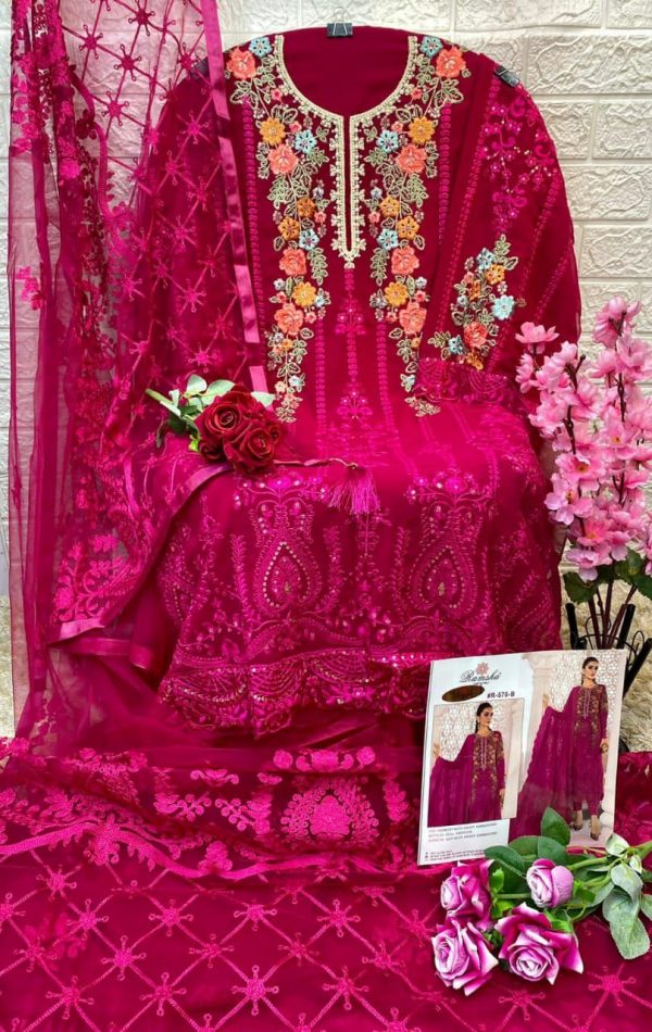 RAMSHA FASHION R 570 B PAKISTANI SUITS IN INDIA