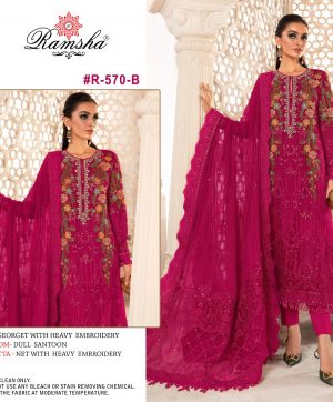 RAMSHA FASHION R 570 B PAKISTANI SUITS IN INDIA