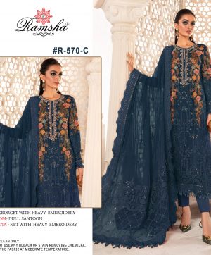 RAMSHA FASHION R 570 C PAKISTANI SUITS IN INDIA