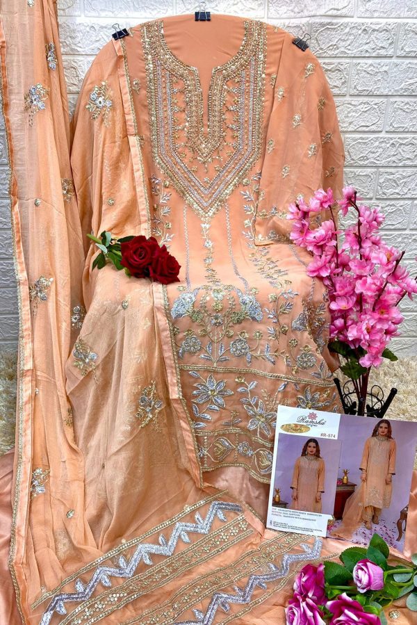 RAMSHA FASHION R 574 PAKISTANI SUITS IN INDIA