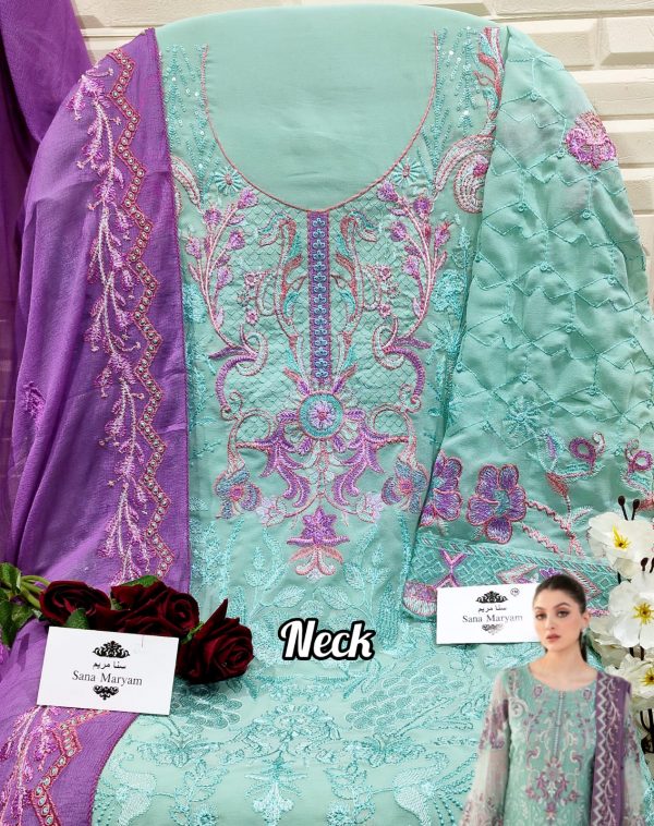 SANA MARYAM SM 137 RAMSHA PAKISTANI SUITS