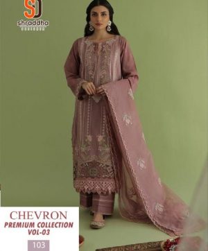 SHRADDHA 103 CHEVRON VOL 3 PREMIUM SUITS