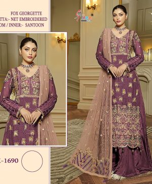 SHREE FABS 1690 GEORGETTE PAKISTANI SUITS