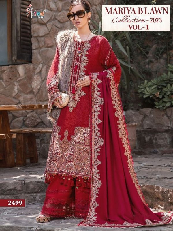 SHREE FABS 2499 MARIYA B LAWN VOL 1 SUITS