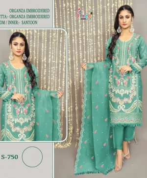 SHREE FABS 750 ORGANZA SALWAR KAMEEZ ONLINE