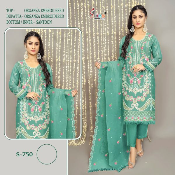 SHREE FABS 750 ORGANZA SALWAR KAMEEZ ONLINE