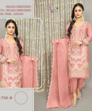 SHREE FABS 750 B ORGANZA SALWAR KAMEEZ ONLINE