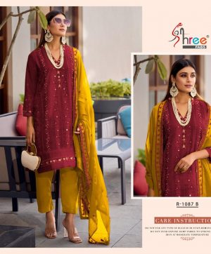 SHREE FABS R 1087 B READYMADE PAKISTANI SUITS