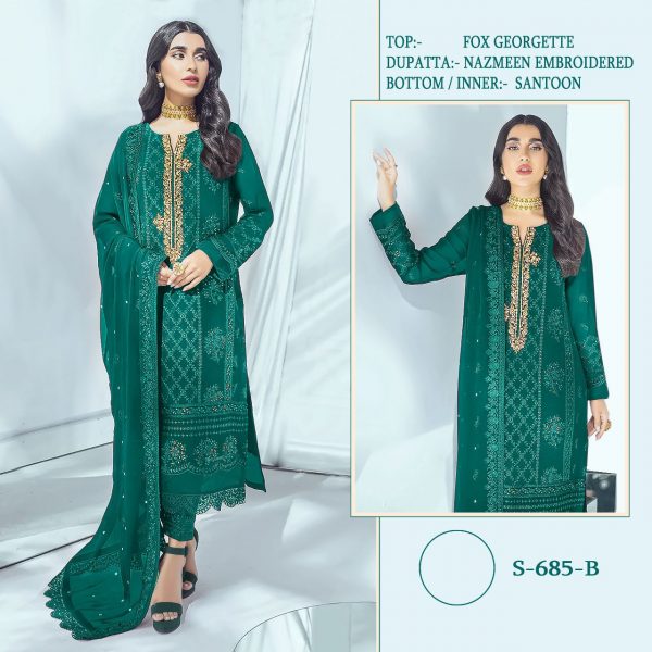 SHREE FABS S 685 B PAKISTANI SUITS IN INDIA