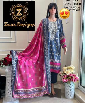 ZIAAZ DESIGNS AALIYA VOL 8 READYMADE SUITS