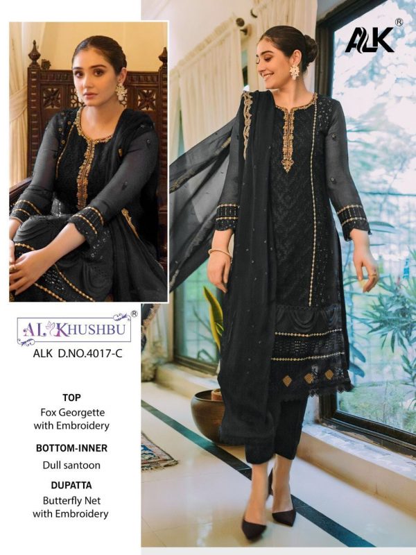 AL KHUSHBU 4017 C PAKISTANI SUITS WHOLESALER