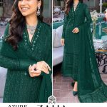 ZAHA 10051 C AZURE VOL 1 PAKISTANI SUITS