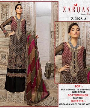 ZARQASH Z 3028 A PAKISTANI SUITS IN INDIA